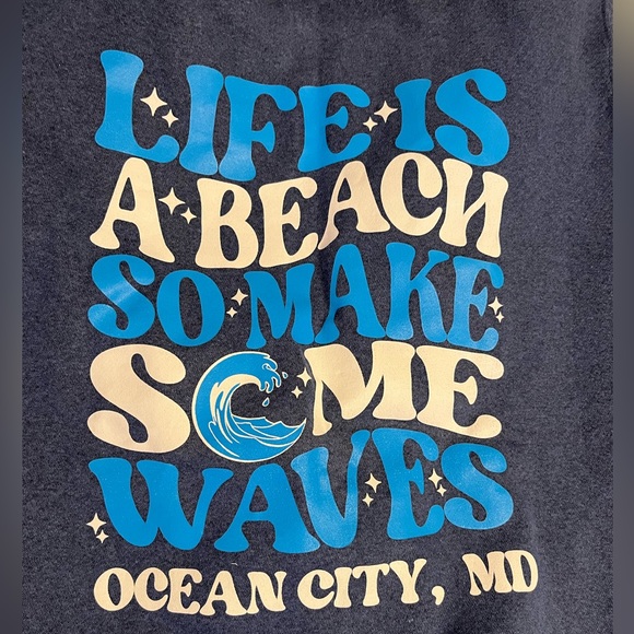 Life’s a Beach Sweatshirt XL Ocean City MD - Picture 4 of 5